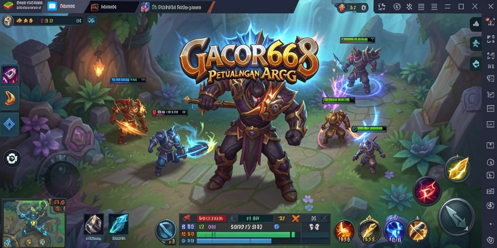 Screenshot gameplay GACOR668 dengan aksi seru dalam pertempuran ARPG.