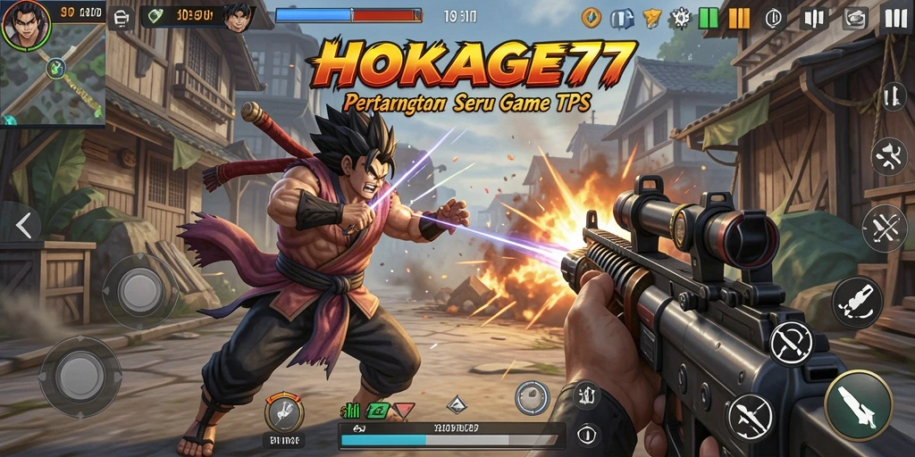 Gameplay HOKAGE77 yang mendebarkan di medan perang TPS.