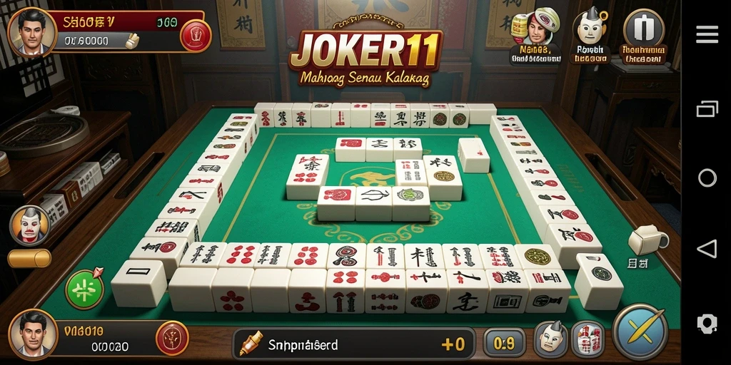 Tampilan menarik dari permainan Mahjong di JOKER11 dengan grafis yang memukau.