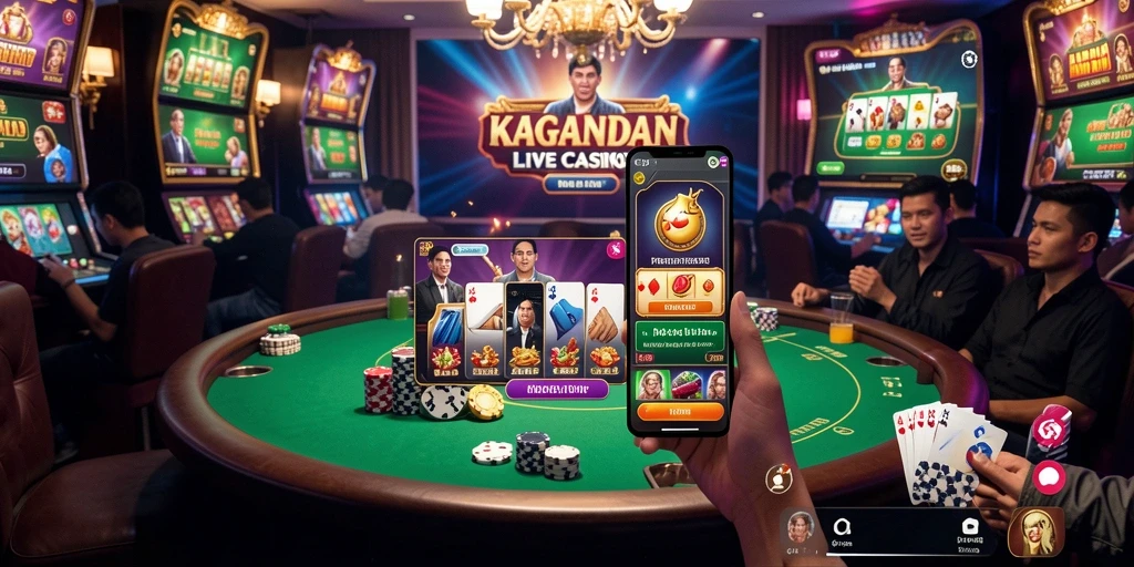 Tangkapan layar gameplay KAGANDAN yang seru dan interaktif dalam Live Casino.