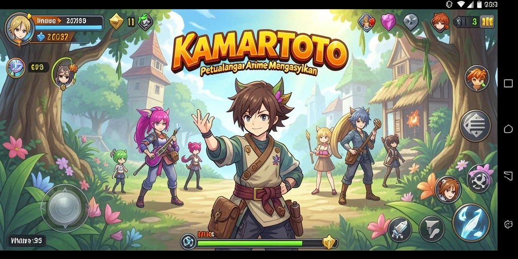 Menampilkan karakter Anime dalam aksi seru di KAMARTOTO.