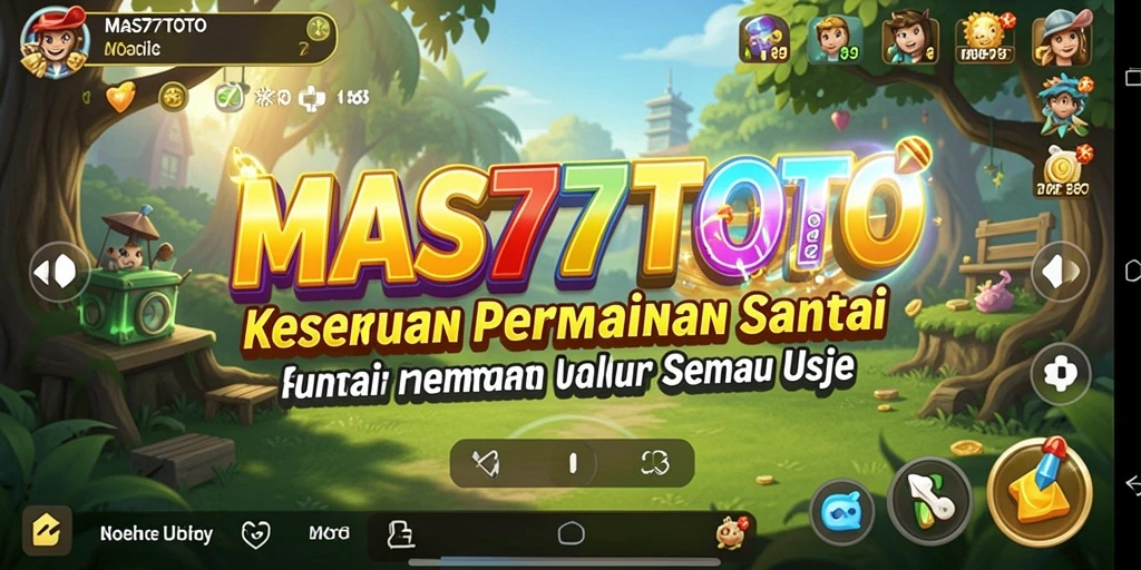 Tangkapan layar gameplay MAS77TOTO yang penuh warna dan menyenangkan.