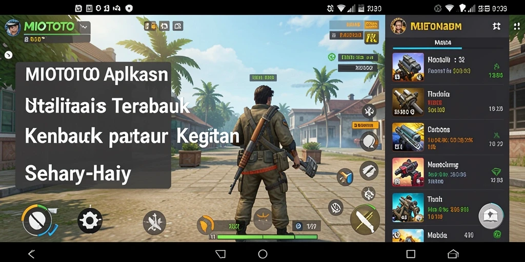 Tampilan antarmuka MIOTOTO yang bersih dan modern.