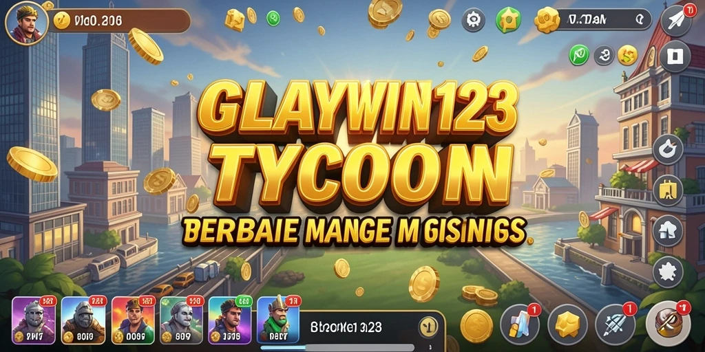 Screenshot utama permainan yang menunjukkan serunya gameplay Tycoon.
