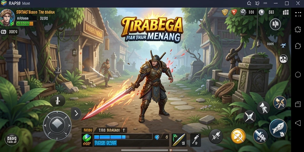 Antarmuka gameplay yang menarik dan penuh strategi.