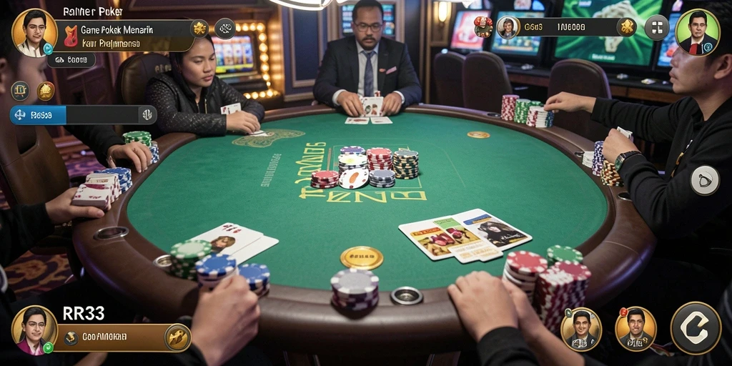Screenshot gameplay poker yang seru dari RR33.