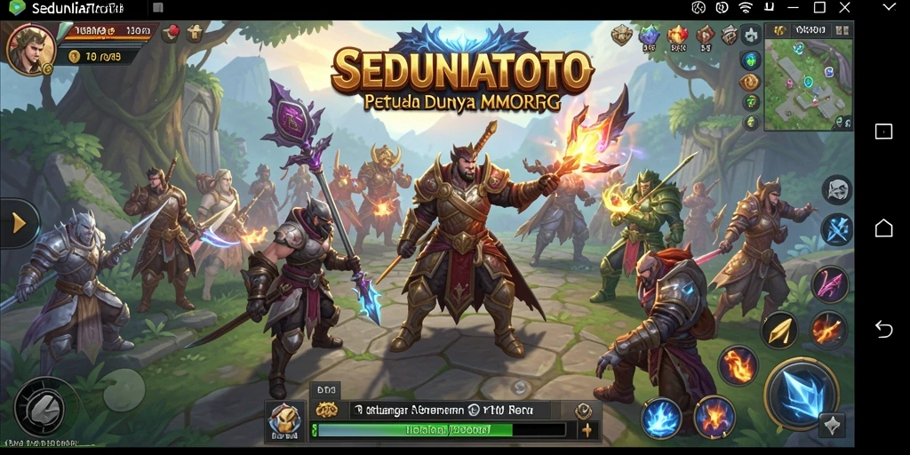 Tangkapan layar gameplay SEDUNIATOTO menunjukkan aksi pertempuran yang mendebarkan.