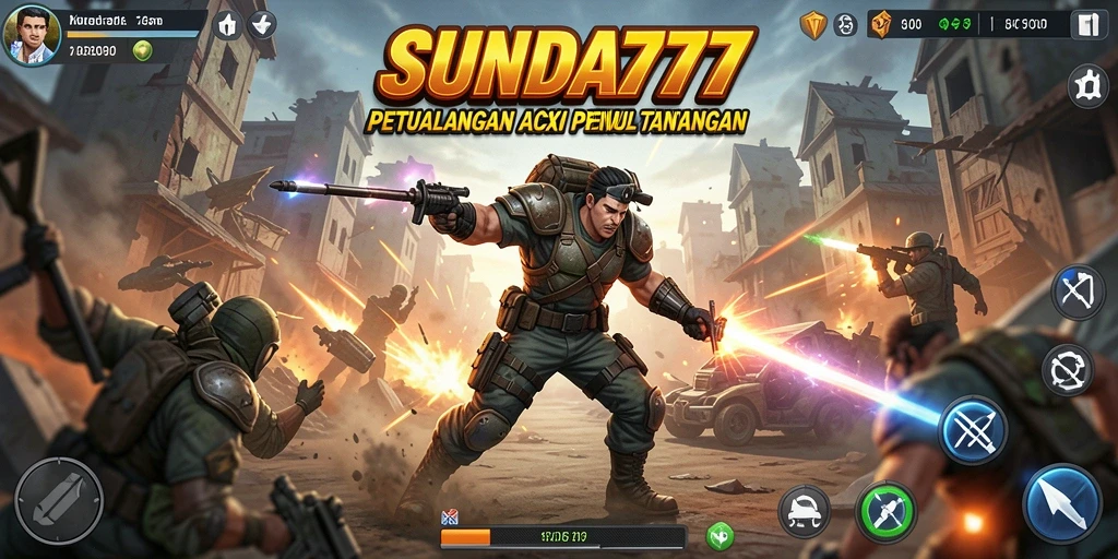 Tangkapan layar SUNDA777 menampilkan aksi pertempuran yang mendebarkan.