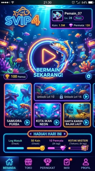 Tampilan antarmuka pengguna svip4 yang sederhana dan intuitif.